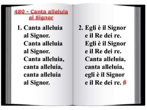 480 Canta alleluia al Signor - Innario Chiesa Cristiana Avventista del Settimo Giorno 2014