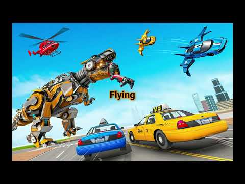 Flying Taxi Robot Car Games