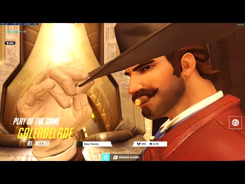 Gale Dominating as McCree - POTG! [ Overwatch Season 30 Top 500 ]