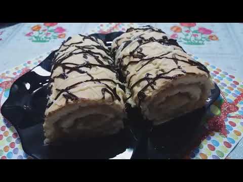 Быстро просто и очень вкусно./Бисквитный рулет с яблоками/Проверка духовки.