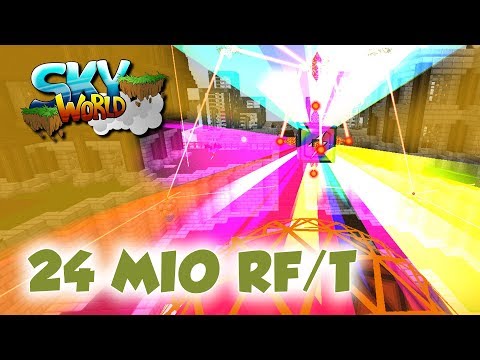 Rainbow Generator Läuft! 24MIO RF/T! - #57 - Minecraft Sky World