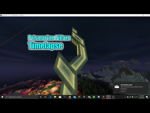 Prismarine Pillar Timelapse