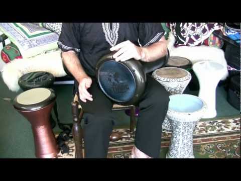 Turkish Black Darbuka with Headliner Head