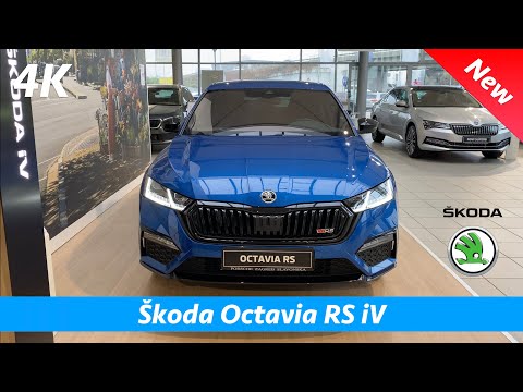 Škoda Octavia RS iV 2021 - Full review in 4K | Exterior - Interior (trunk space, battery range)