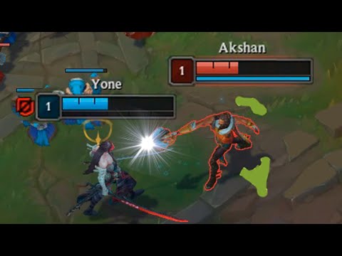 AKSHAN vs YONE at LVL 1