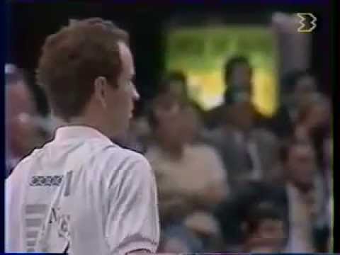 Michael Chang vs McEnroe - Paris 1989