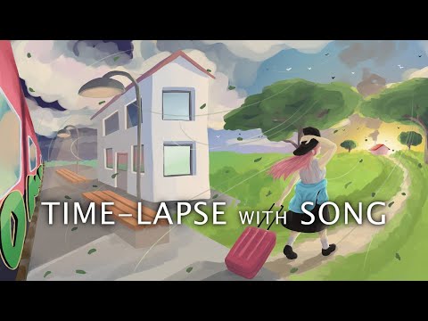 A Breeze from Home | Digital painting (Time-lapse and song)