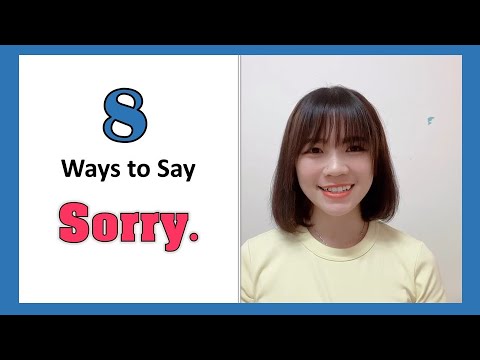 8 Ways to Say Sorry | 1-Minute English with Minerva #5