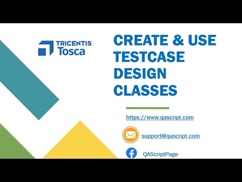Tosca Tutorial | Lesson 58 - Create and use TestCase Design Classes for common Attributes |