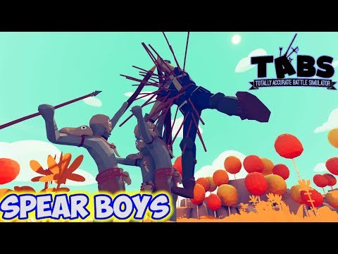 Savage! Spear Boys vs Every Unit + Bobnus(Bonus) - TABS MODS Unit Possession Update