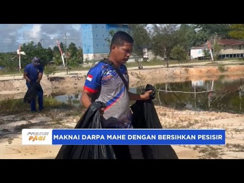MAKNAI DARPA MAHE DENGAN BERSIH PESISIR SATPOLAIR POLRES BONTANG