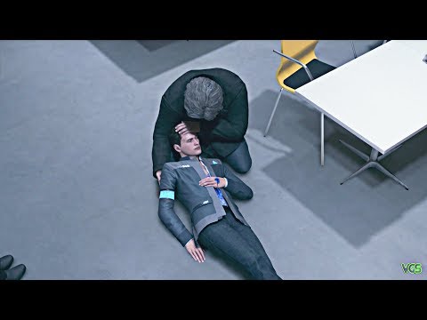 Detroit: Become Human - Connor Dies in Hank's Arms (He Calls Him SON!)