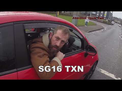 SG16TXN - Manchild fails overtake and starts shouting abuse - Berryden Road, Aberdeen