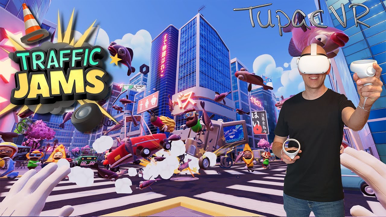 TupacVR - Traffic Jams - Quest 2 VR Gameplay - First Impression / Ersteindruck - Deutsch / German