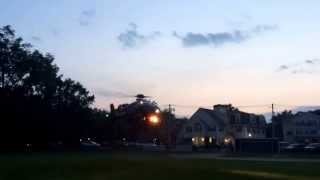 preview picture of video 'Mass State Police Helicopter Taking Off from Wilmington,MA National Night Out'