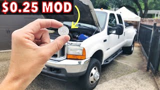 2001 F350 7.3 Powerstroke - Quarter Mod (or 50 cent mod) Stop Injectors harness from disconnecting