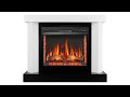 Камінокомплект ArtiFlame Yukon AF28S білий з обігрівом і звуком горіння вогню