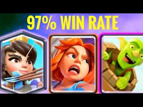 97% WIN RATE WITH BEST LOG BAIT GAURDS  DECK IN CLASH ROYALE