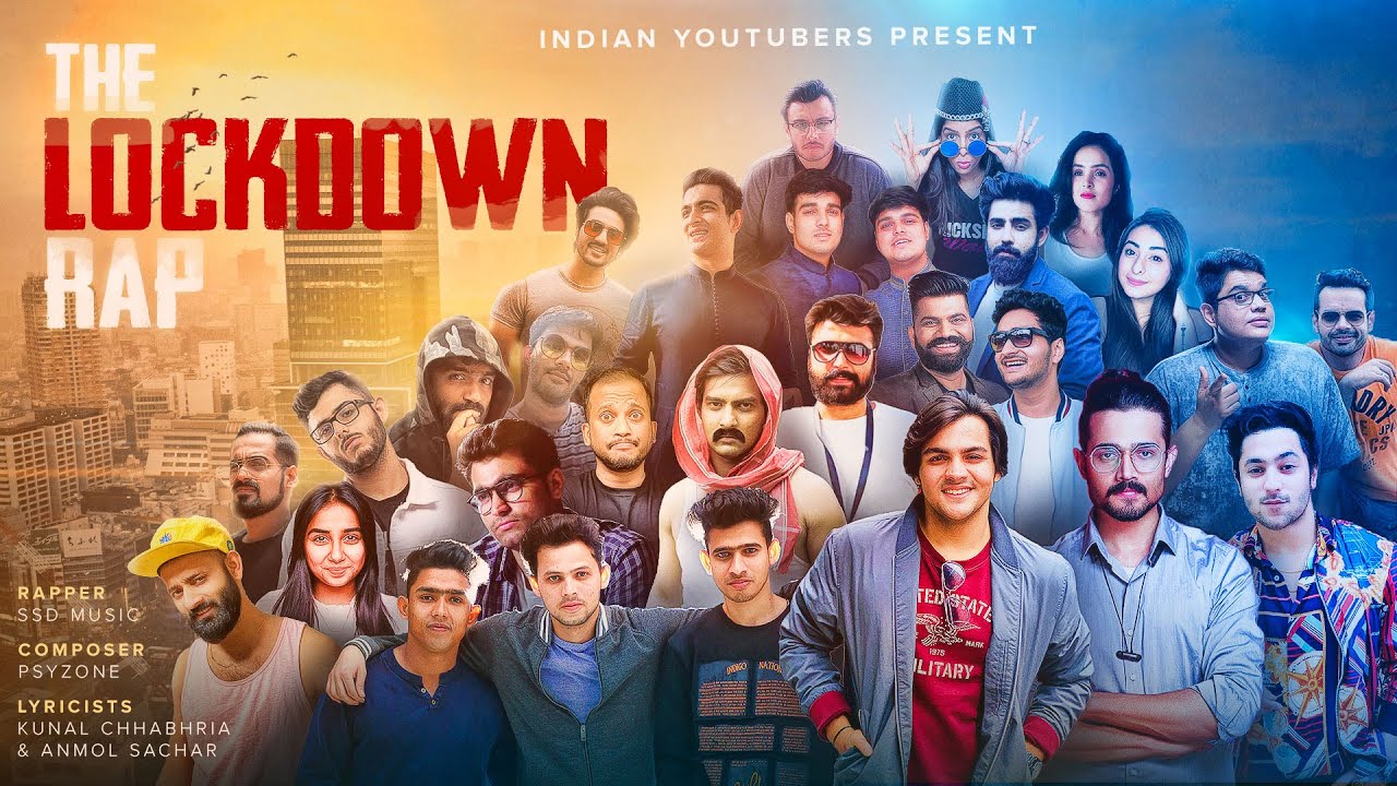 Lockdown Rap ft indian Youtubers| SSD Music Lyrics