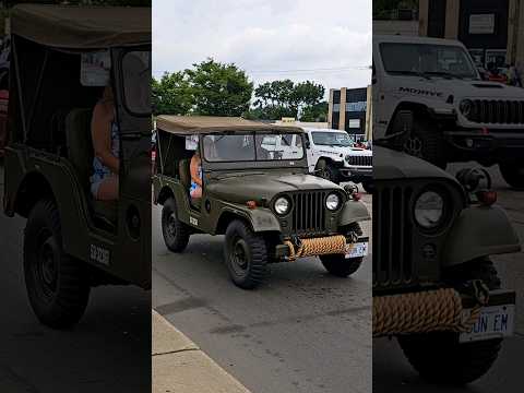 Thumbnail for Willys M38A1 Jeep Drive By Engine Sound Woodward Dream Cruise 2024 by Willys