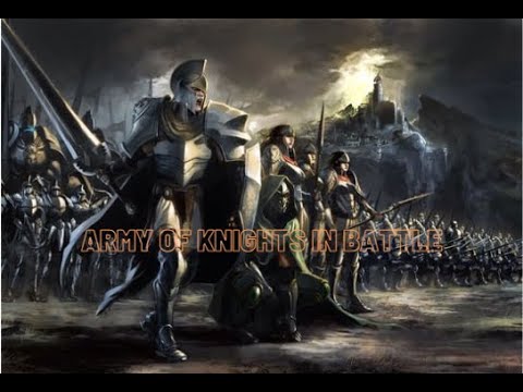 Army of knights in battle | L' Attesa del nemico | L' Avanzata poi L' Inferno.