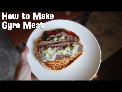 How to Make Gyro Meat - Cook Gyro Meat on BGE / Kamado Joe