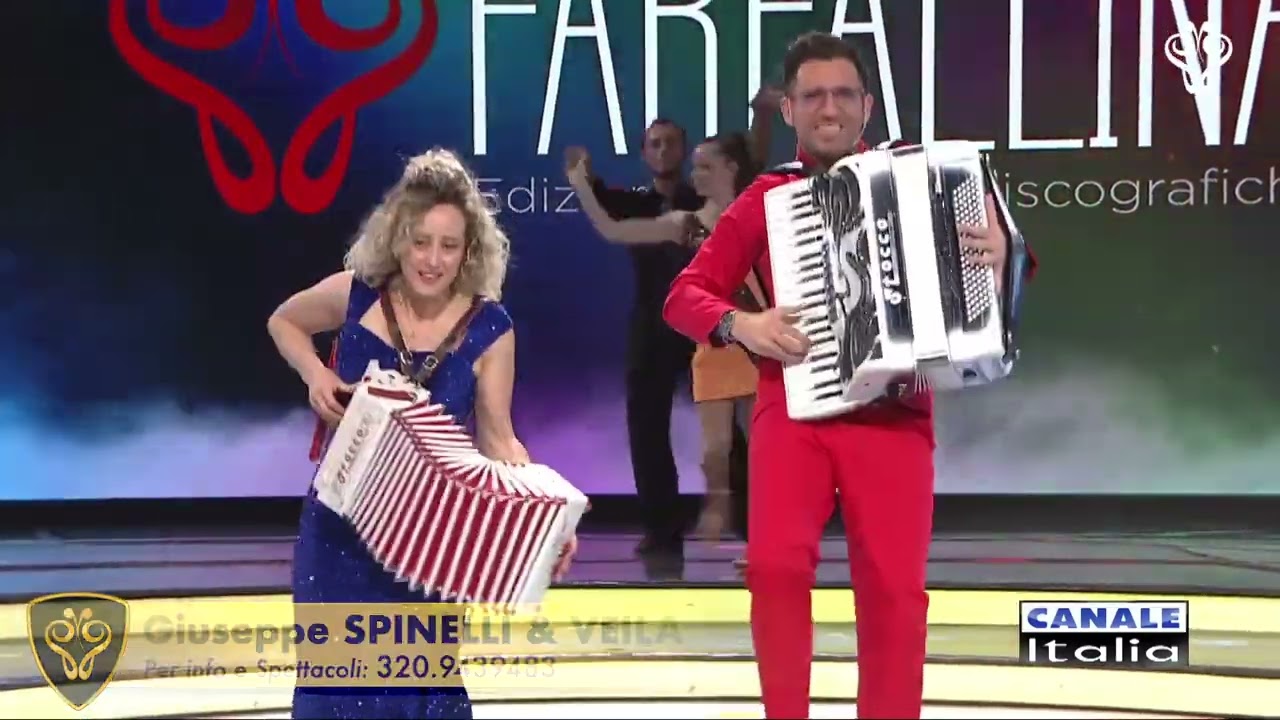 Giuseppe Spinelli & Veila - FUEGO (bachata) Canale Italia SPECIALE FARFALLINA in TV *new song*