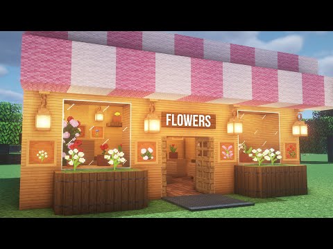 How to build a flower shop in Minecraft