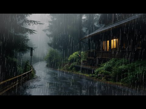Rain Sounds For Sleeping - 99% Instantly Fall Asleep With Rain And Thunder Sound At Night, Rain #136