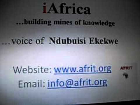 iAfrica-building mines of knowledge by Ndubuisi Ekekwe