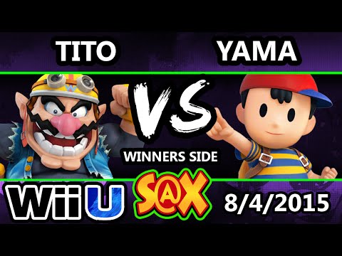 S@X 109 - Tito (Wario) Vs. Yama (Ness) SSB4 Tournament - Smash Wii U - Smash 4