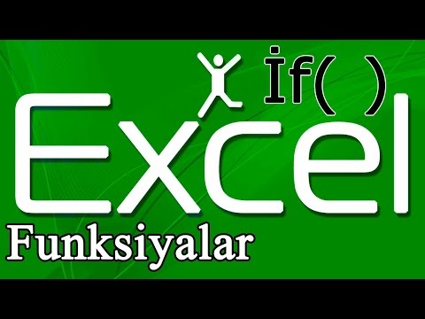 Microsoft Excel dərs Azeribaycanca excel video kursu if  funksiyasının tətbiqi