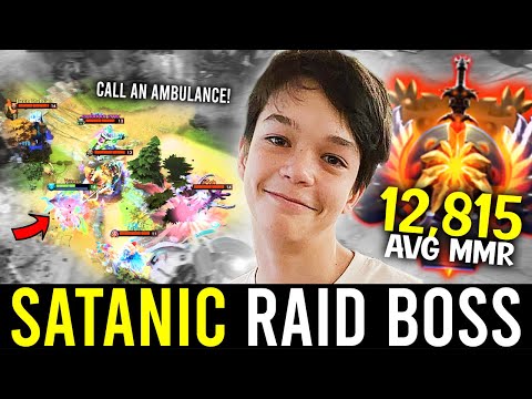 16 Y/O SATANIC Owned this One of the HIGHEST AVG MMR GAME ever in dota history!