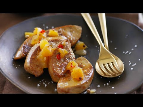 Recette : Escalopes de foie gras et chutney d’ananas