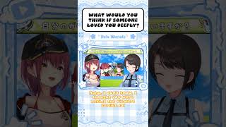 Marine and Subaru's reactions when a fan loves them deeply #hololive #hololiveenglish #vtuber