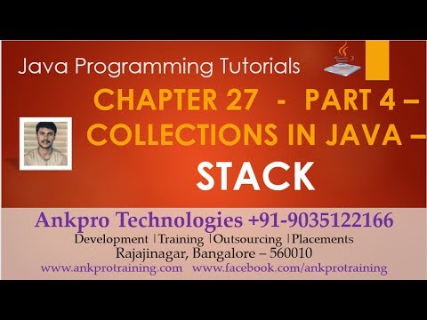 Java For Beginners Chapter 27 Collections In Java Part 4 Stack In Java