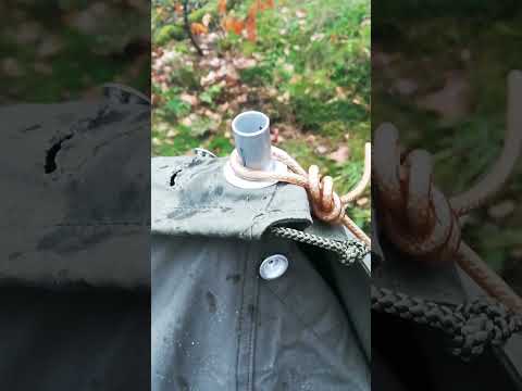 BW Zeltbahn oliv von 1975 / 2 Mann Zelt / Dackelgarage