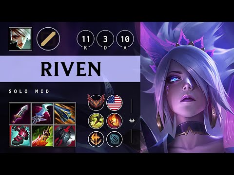 Riven Mid vs Katarina - NA Grandmaster Patch 25.16