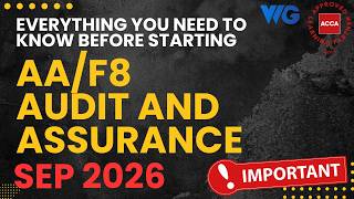 MUST WATCH ! Everything you need to know before you start AA - Audit & Assurance | Score 85+ marks