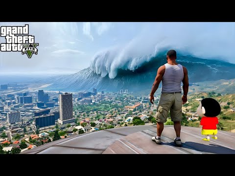 GTA 5 : BIG TSUNAMI Attack Los Santos City😱😭 | The End Of Los Santos | Gta 5 tamil | Gta 5 mods