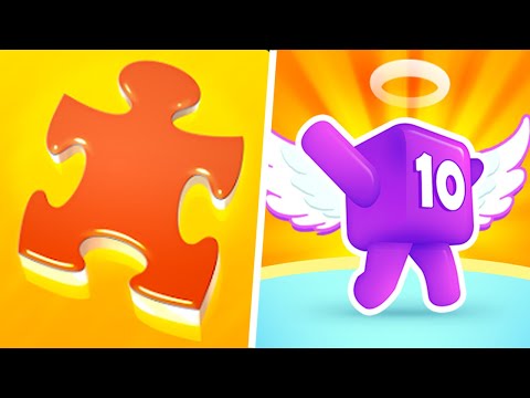 Merge Jiggly Puzzle vs Level Up Number -  123456789 Number Mini Gameplay (Max Level)