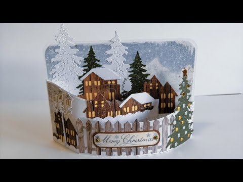 TARJETA DIORAMA NAVIDEÑA (CON SATWA) | LLUNA NOVA SCRAP
