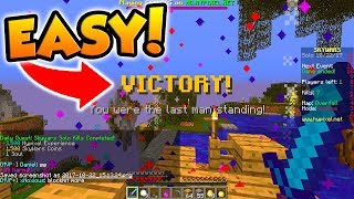 HOW TO EASILY WIN HYPIXEL SKY WARS!