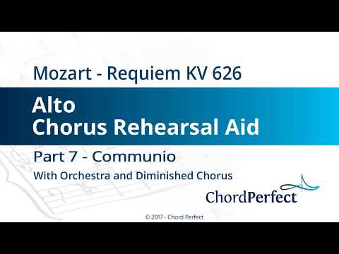 Mozart's Requiem Part 7 - Communio - Alto Chorus Rehearsal Aid