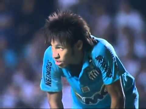 Neymar no primeiro jogo da final do Paulistão, contra o Guarani 2012