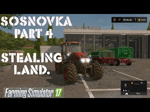 Farming Simulator 17 Console Playthrough. Sosnovka Hard Cows Ep 4. Stealing land, making ends meet