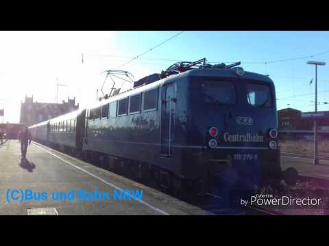 Eurobahn Ersatzzug RE 78 Nienburg Minden Hbf: Mitfahrt Centralbahn BR 110 mit Schweizwer Wagen
