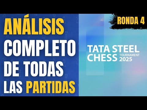 TATA STEEL: ANÁLISIS COMPLETO de TODAS las PARTIDAS | RONDA 4 ESPECTACULAR y llena de ESTRATEGIA