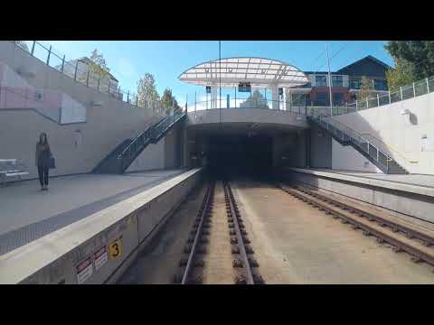 Transperth train drivers cab view - Perth to Claremont and return - high speed