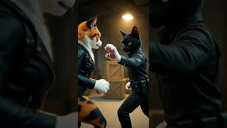 Secret Agent Cat vs Master Thief 😺🔥 #CatAgent #CatThief #CatChase #Actioncats #animallovers